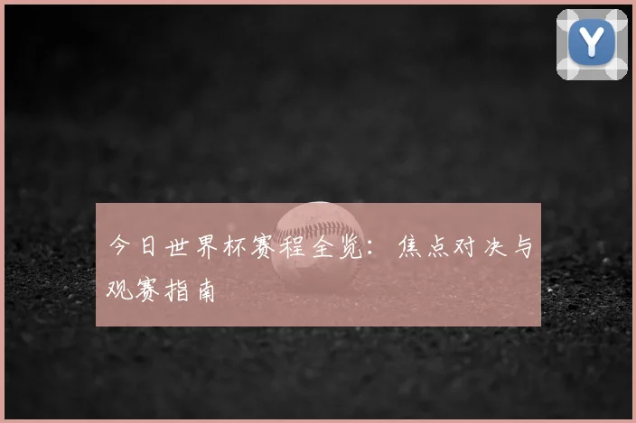 今日世界杯赛程全览:焦点对决与观赛指南
